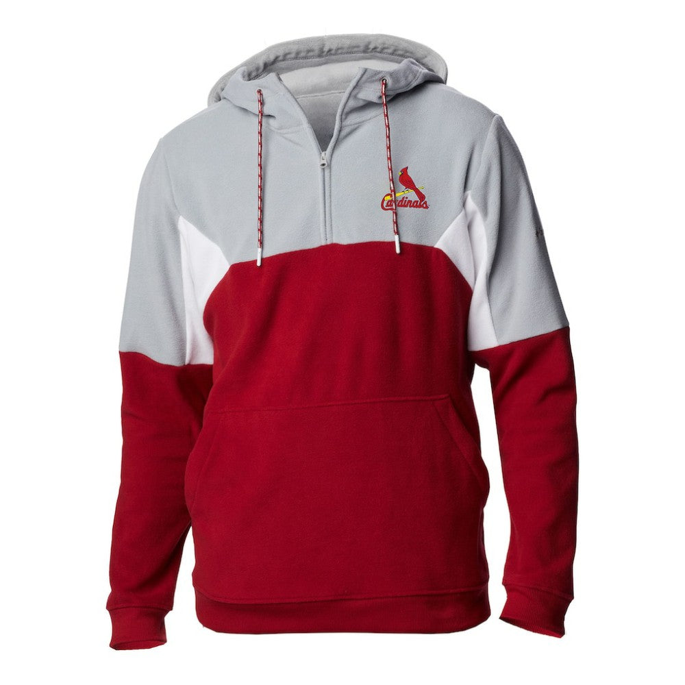 St. Louis Cardinals Columbia Men's Lodge Fleece Quarter-Zip Hoodie - MLB