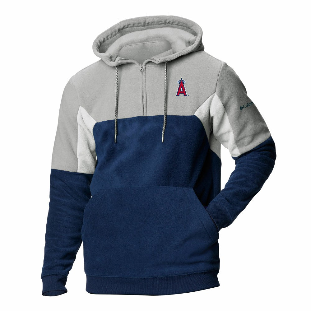 Los Angeles Angels Columbia Men's Lodge Fleece Quarter-Zip Hoodie - MLB