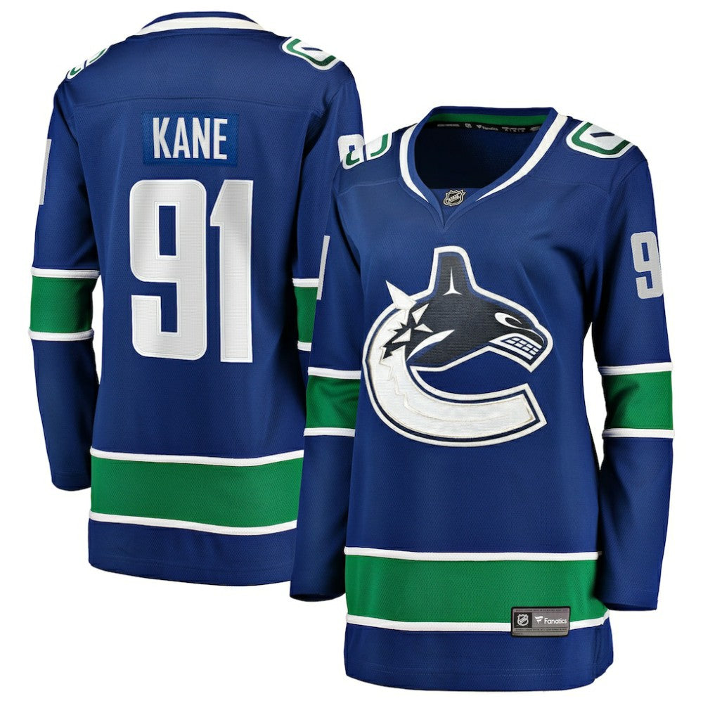 Evander Kane Vancouver Canucks Fanatics Women's Home Breakaway Player Jersey - Blue - NHL