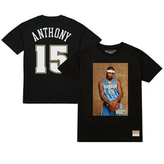 Carmelo Anthony Denver Nuggets Rookie Photo Name & Number T-Shirt Black - NBA