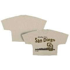 San Diego Padres Fanatics Women's Skyline Crop T-Shirt - MLB