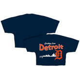 Detroit Tigers Fanatics Women's Skyline Crop T-Shirt - MLB