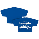 Los Angeles Dodgers Fanatics Women's Skyline Crop T-Shirt - MLB