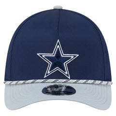 Dallas Cowboys Rope M-Crown A-Frame 39THIRTY Flex Hat Navy/Silver | NFL