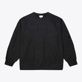 Detroit Red Wings Mitchell & Ness Phantom Fleece Crew Neck Sweatshirt - Black - NHL