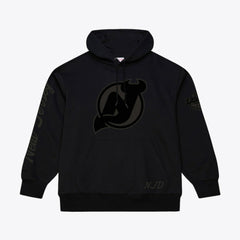New Jersey Devils Mitchell & Ness Phantom Fleece Hoodie - Black - NHL