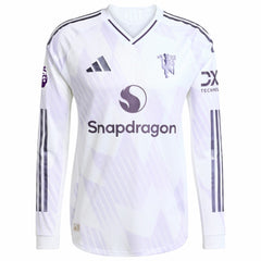 Bruno Fernandes Manchester United 2025/26 Away Long Sleeve Player Jersey White | Adidas Sale
