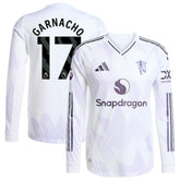 Alejandro Garnacho Manchester United 2025/26 Away Long Sleeve Player Jersey White | Adidas online
