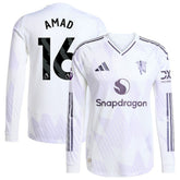 Amad Diallo Manchester United 2025/26 Away Long Sleeve Player Jersey White | Adidas
