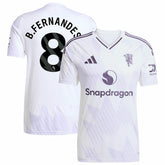 Bruno Fernandes Manchester United 2025/26 Away Replica Player Jersey White | Adidas Online