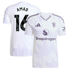 Amad Diallo Manchester United 2025/26 Away Replica Player Jersey White | Adidas Online