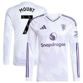 Mason Mount Manchester United 2025/26 Away Replica Long Sleeve Player Jersey White | Adidas discount