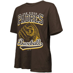 San Diego Padres Majestic Threads Women's Oversized First Base T-Shirt - MLB