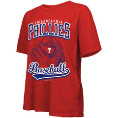 Philadelphia Phillies Majestic Threads Women's Oversized First Base T-Shirt - MLB