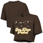 San Diego Padres Majestic Threads Women's Boxy Crop T-Shirt - MLB