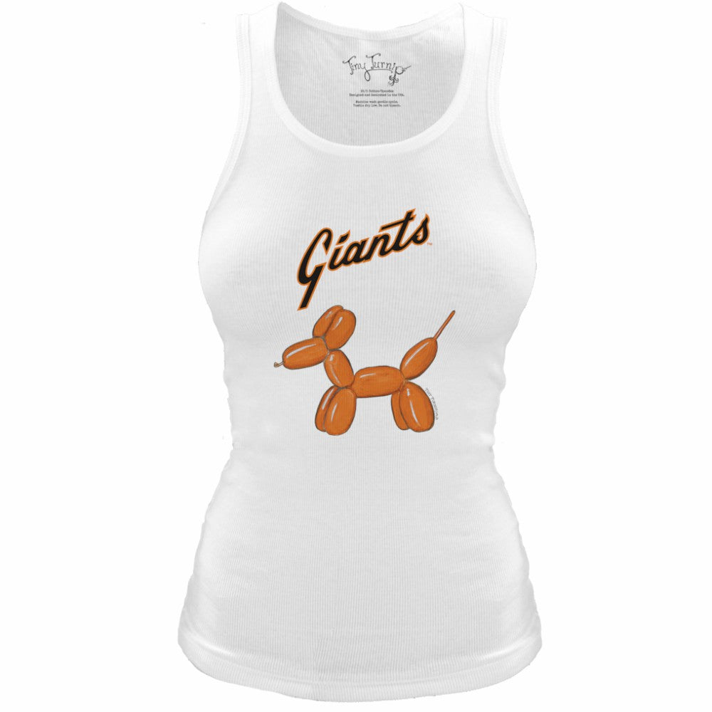San Francisco Giants Tiny Turnip Women's Fitted Balloon Dog Tri-Blend Tank Top - MLB