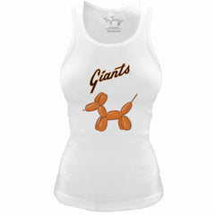San Francisco Giants Tiny Turnip Women's Fitted Balloon Dog Tri-Blend Tank Top - MLB