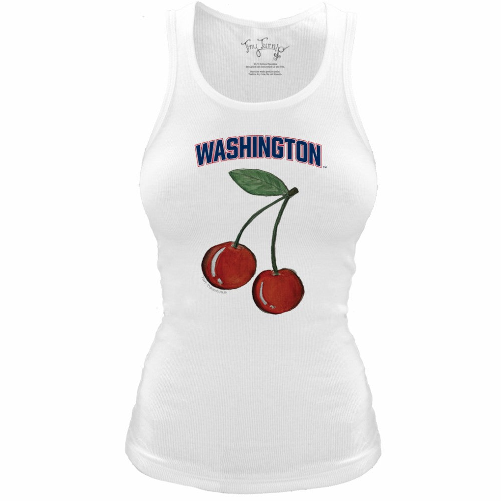 Washington Nationals Tiny Turnip Women's Fitted Cherries Tri-Blend Tank Top - MLB