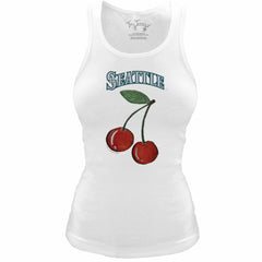 Seattle Mariners Tiny Turnip Women's Fitted Cherries Tri-Blend Tank Top - MLB
