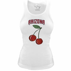 Arizona Diamondbacks Tiny Turnip Women's Fitted Cherries Tri-Blend Tank Top - MLB