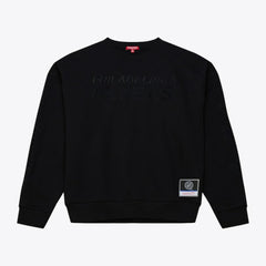 Philadelphia Flyers Mitchell & Ness Unisex Phantom Fleece Crew Neck Sweatshirt - Black - NHL