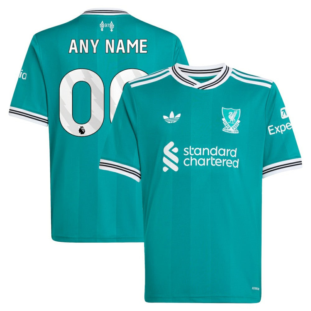 Liverpool Youth 2025/26 Third Replica Custom Jersey Green | Adidas cheap