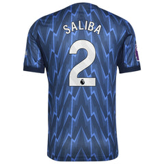 William Saliba Arsenal 2025/26 Away Player Jersey Blue | Adidas discount