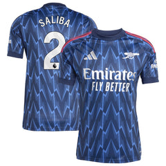 William Saliba Arsenal 2025/26 Away Replica Player Jersey Blue | Adidas online