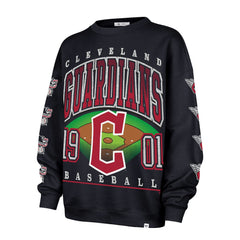 Cleveland Guardians '47 Women's Trendy Team Go Big Oversized Sweatshirt - MLB