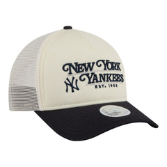 New York Yankees New Era Women's Retro 9FORTY M-Crown A-Frame Trucker Adjustable Hat - MLB