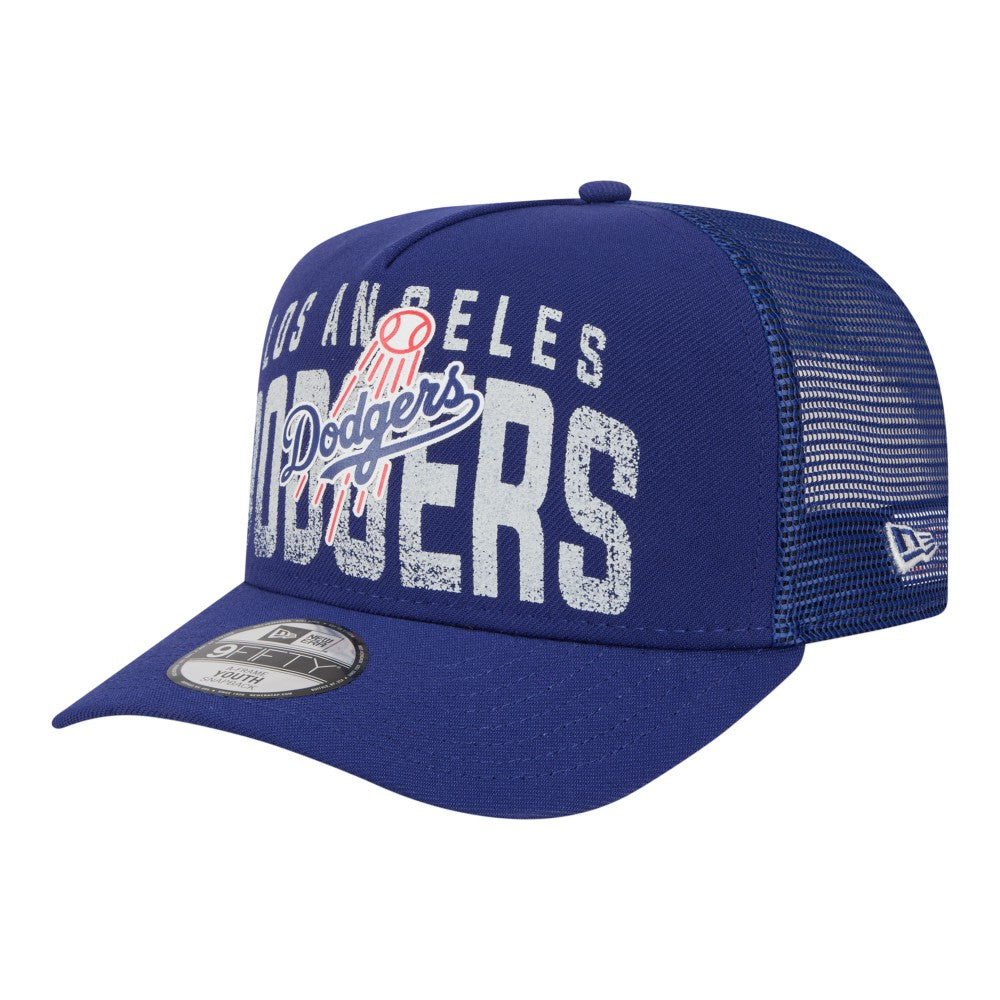 Los Angeles Dodgers New Era Youth Logo Fade A-Frame 9FIFTY Snapback Hat - MLB