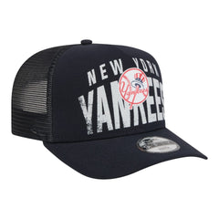 New York Yankees New Era Youth Logo Fade A-Frame 9FIFTY Snapback Hat - MLB
