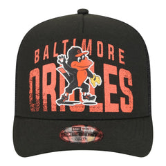 Baltimore Orioles New Era Youth Logo Fade A-Frame 9FIFTY Snapback Hat - MLB