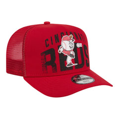 Cincinnati Reds New Era Youth Logo Fade A-Frame 9FIFTY Snapback Hat - MLB