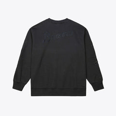 Atlanta Braves Mitchell & Ness Phantom Fleece Crewneck Sweatshirt - MLB