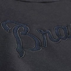 Atlanta Braves Mitchell & Ness Phantom Fleece Crewneck Sweatshirt - MLB