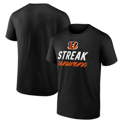 Cincinnati Bengals Streak T-Shirt Black | NFL