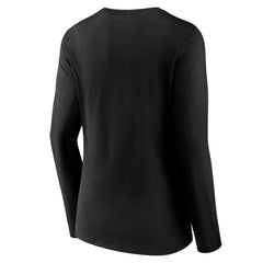 Cincinnati Bengals Women's Streak V-Neck Long Sleeve T-Shirt Black | NFL