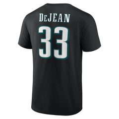 Cooper DeJean Philadelphia Eagles Icon Name & Number T-Shirt Black | NFL