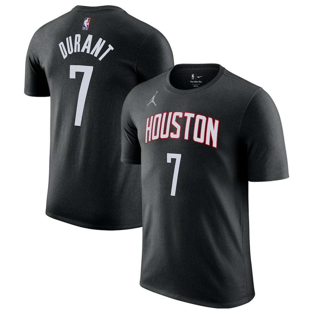 Kevin Durant Houston Rockets Jordan Brand Statement Edition Name & Number T-Shirt Black - NBA