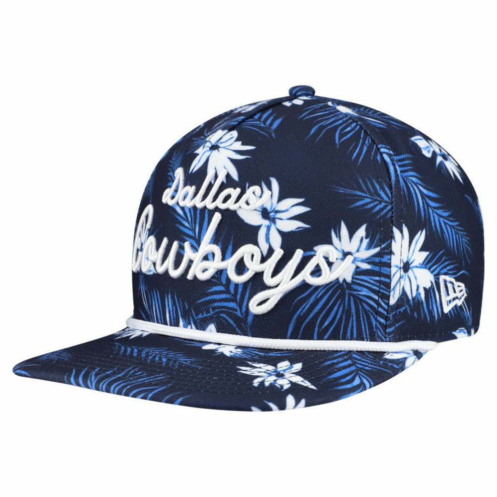 Dallas Cowboys New Era Palm Print A-Frame 9FIFTY Snapback Hat Navy | NFL