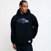 Baltimore Ravens Golf Wang Unisex Cutout Hoodie Black | NFL