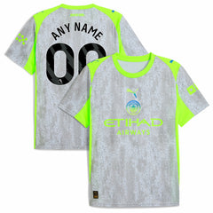 Manchester City 2025/26 Third Replica Custom Jersey Green/Neon Green | Puma
