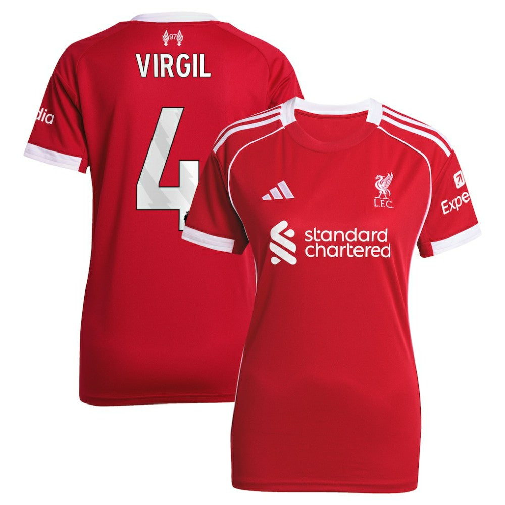 Virgil van Dijk Liverpool Women's 2025/26 Home Replica Jersey Red | Adidas discount
