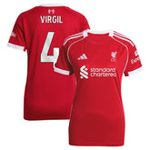 Virgil van Dijk Liverpool Women's 2025/26 Home Replica Jersey Red | Adidas discount