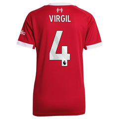 Virgil van Dijk Liverpool Women's 2025/26 Home Replica Jersey Red | Adidas discount