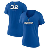 Cooper Flagg Dallas Mavericks Women's Name & Number V-Neck T-Shirt Blue - NBA