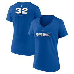 Cooper Flagg Dallas Mavericks Women's Name & Number V-Neck T-Shirt Blue - NBA