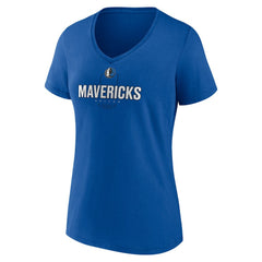 Cooper Flagg Dallas Mavericks Women's Name & Number V-Neck T-Shirt Blue - NBA