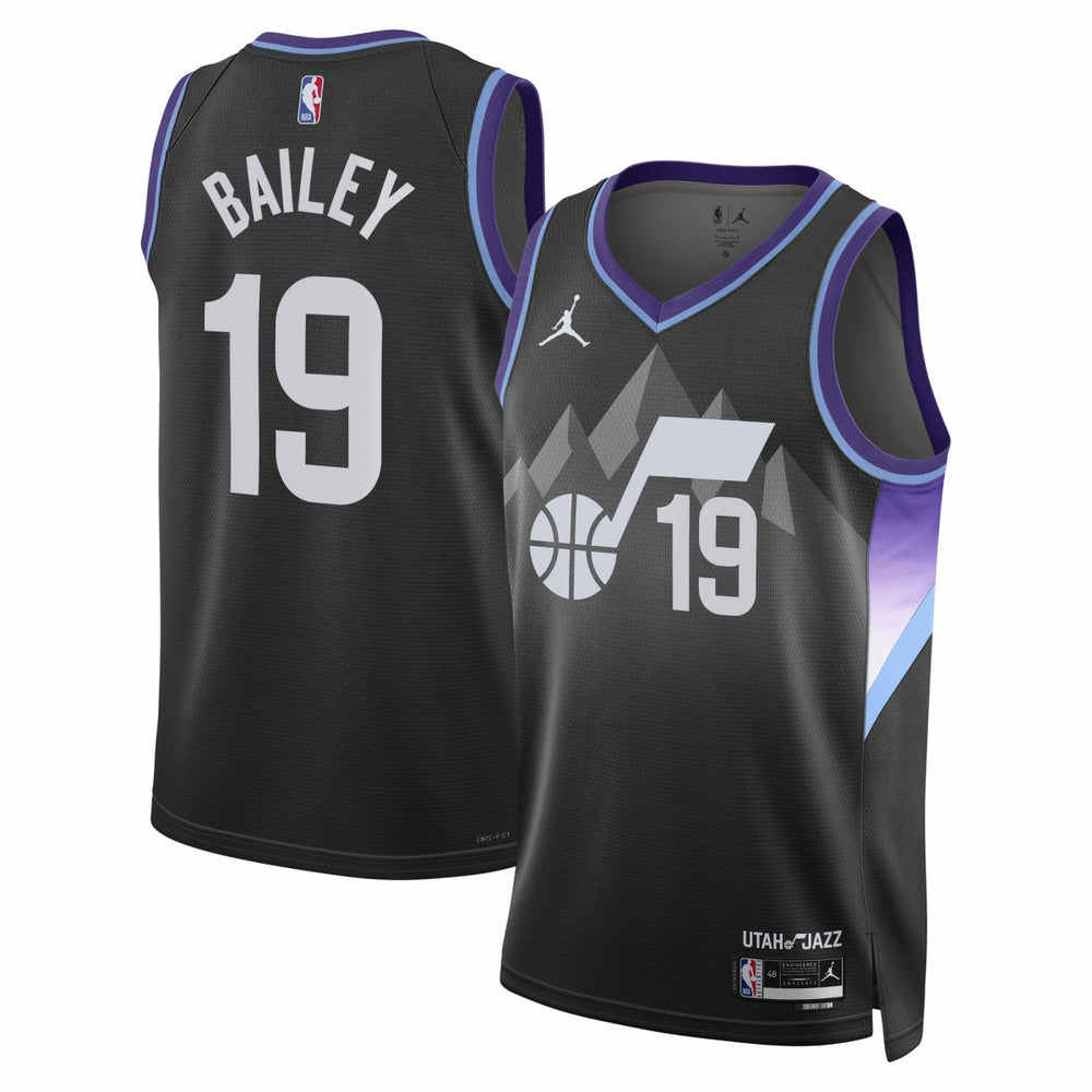 Ace Bailey Utah Jazz Jordan Brand Unisex Swingman Player Jersey Statement Edition Black - NBA